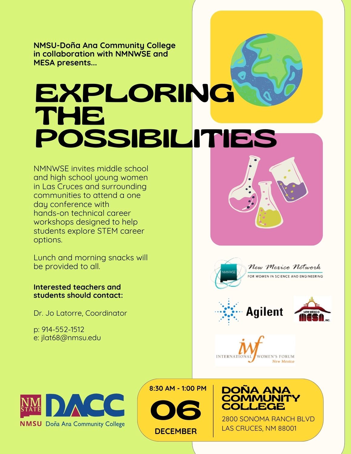 Exploring the Possibilities flyer for Las Cruces